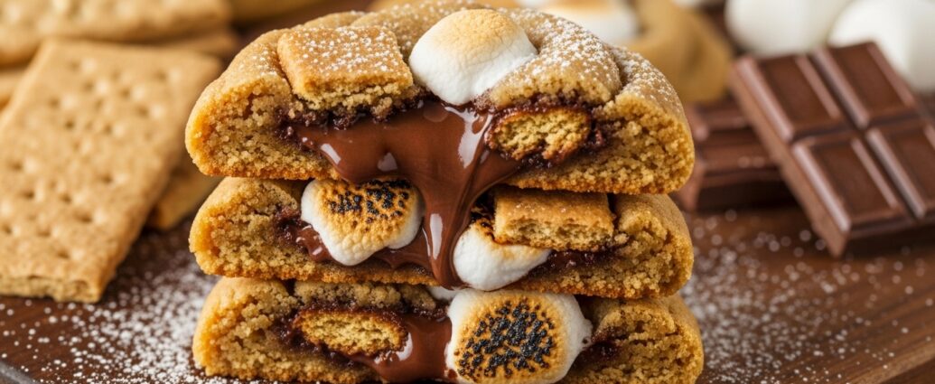 Gooey S'mores Cookies Recipe