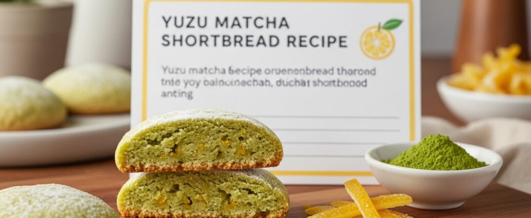 Yuzu Matcha Shortbread Recipe