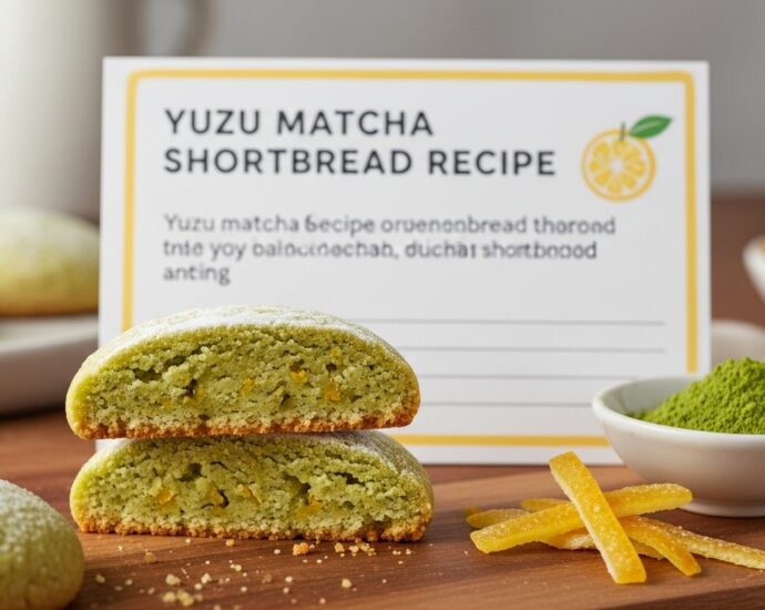 Yuzu Matcha Shortbread Recipe
