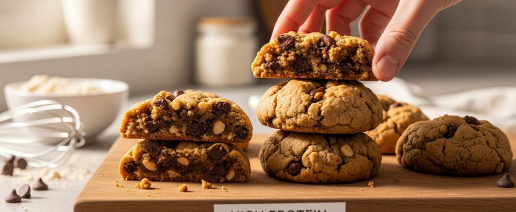 high protein soft cookies