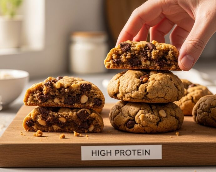 high protein soft cookies