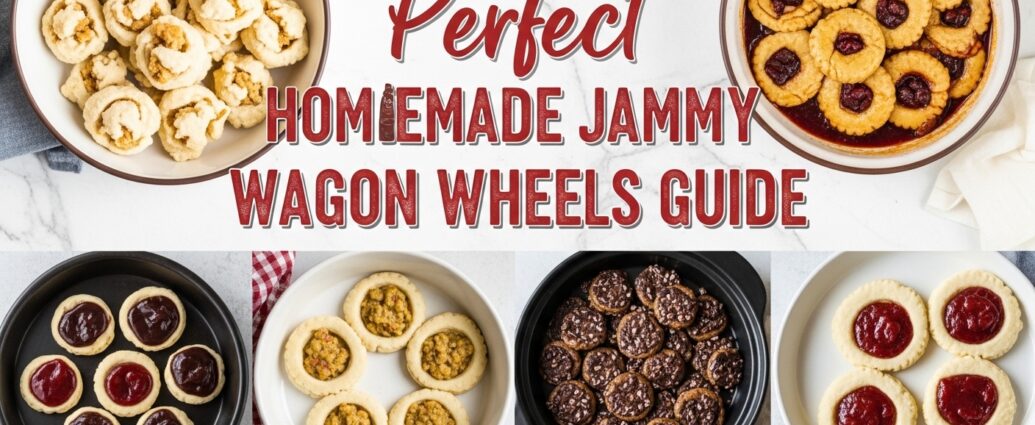 Homemade Jammy Wagon Wheels