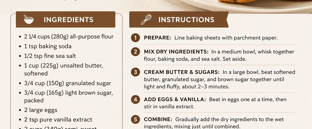 chocolate chip cookie recipe